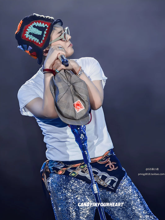2025 new gd's same handmade knitted hat, daisy embroidered hat