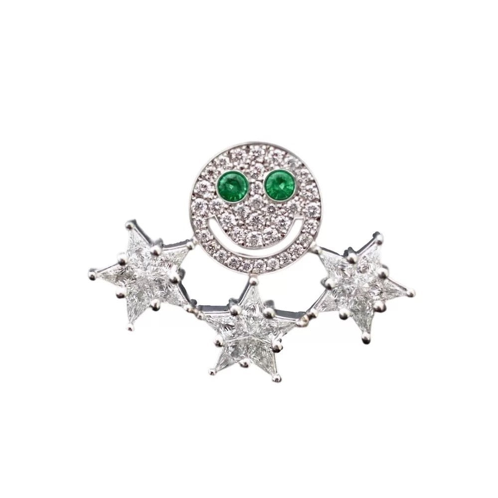 GD same style | eyefunny five-pointed star S925 silver earrings