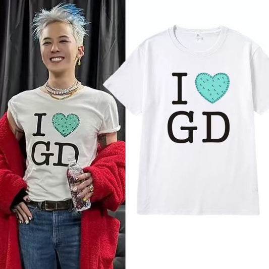 Kwon Jiyong Seoul World Tour Concert Same Style T-shirt