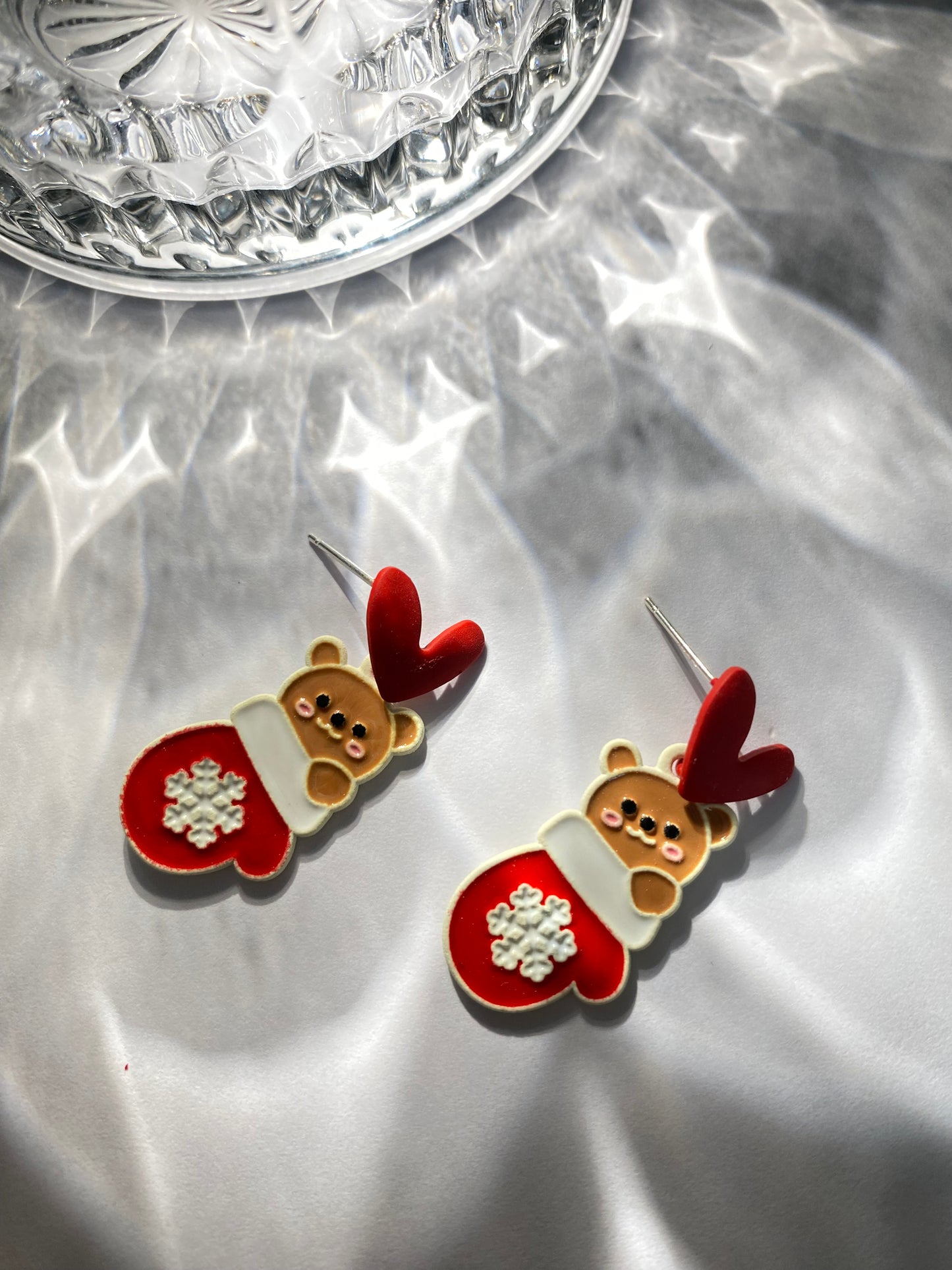 s925 Silver Pin new Christmas earrings