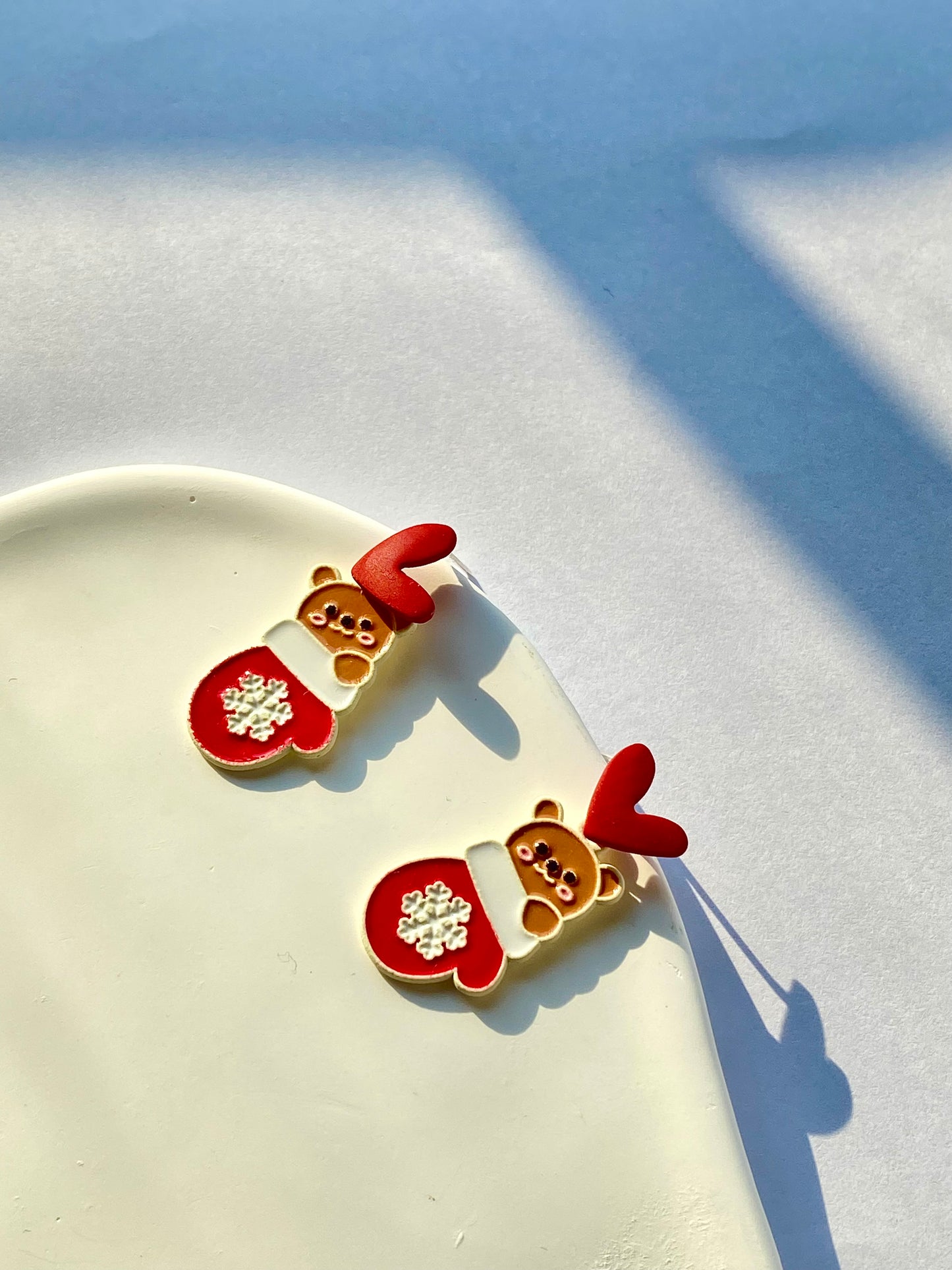 s925 Silver Pin new Christmas earrings