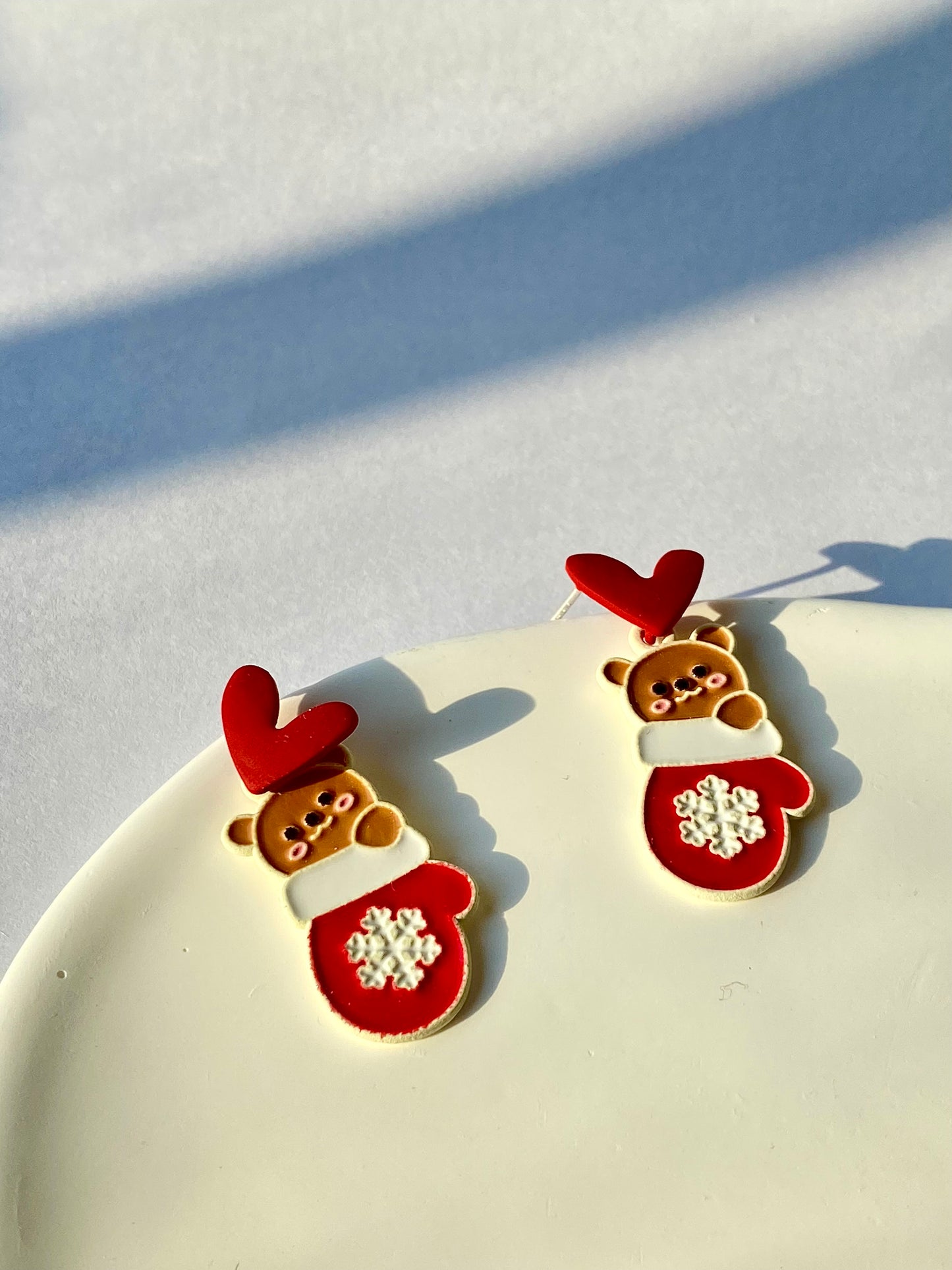 s925 Silver Pin new Christmas earrings