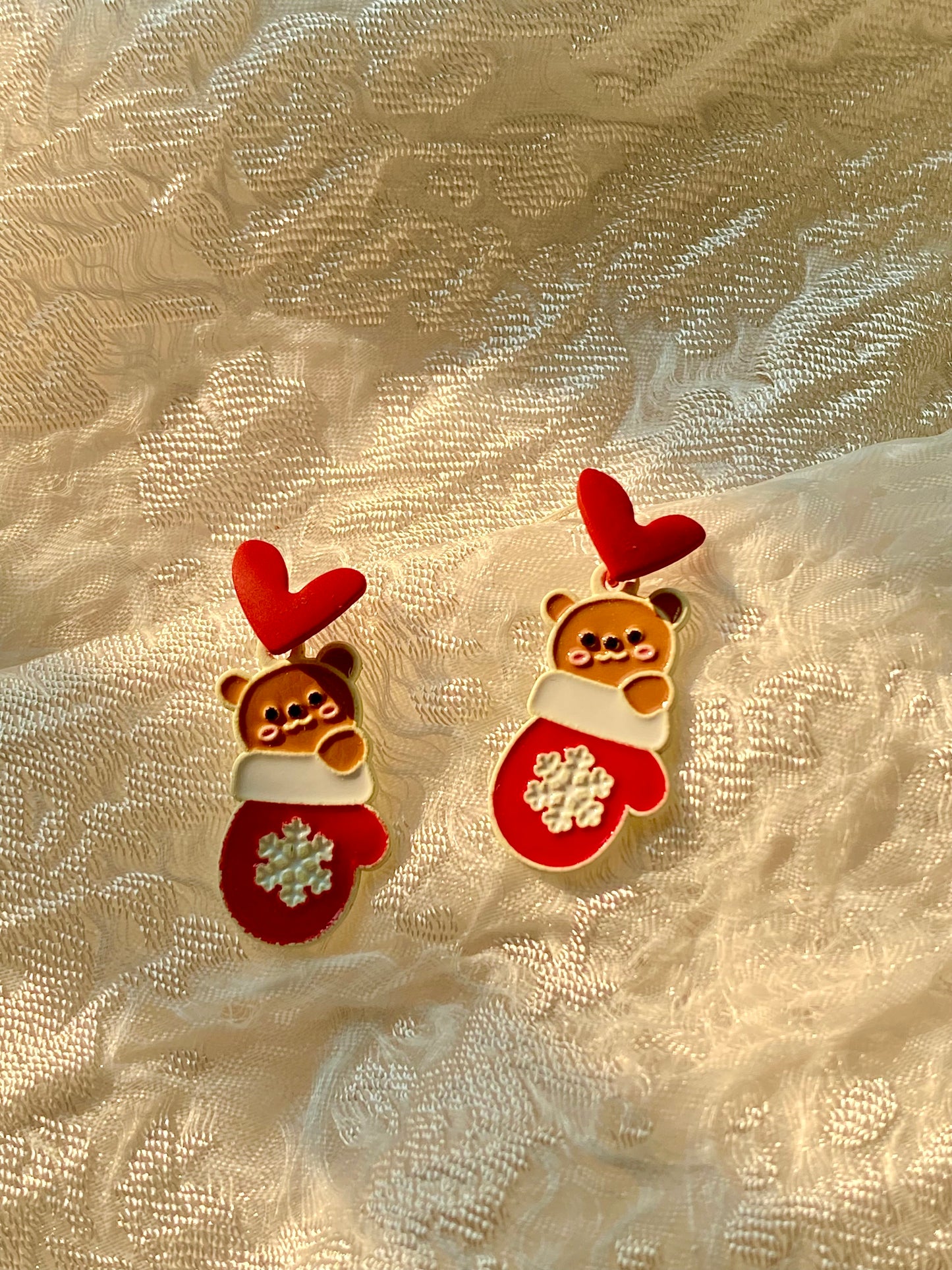 s925 Silver Pin new Christmas earrings