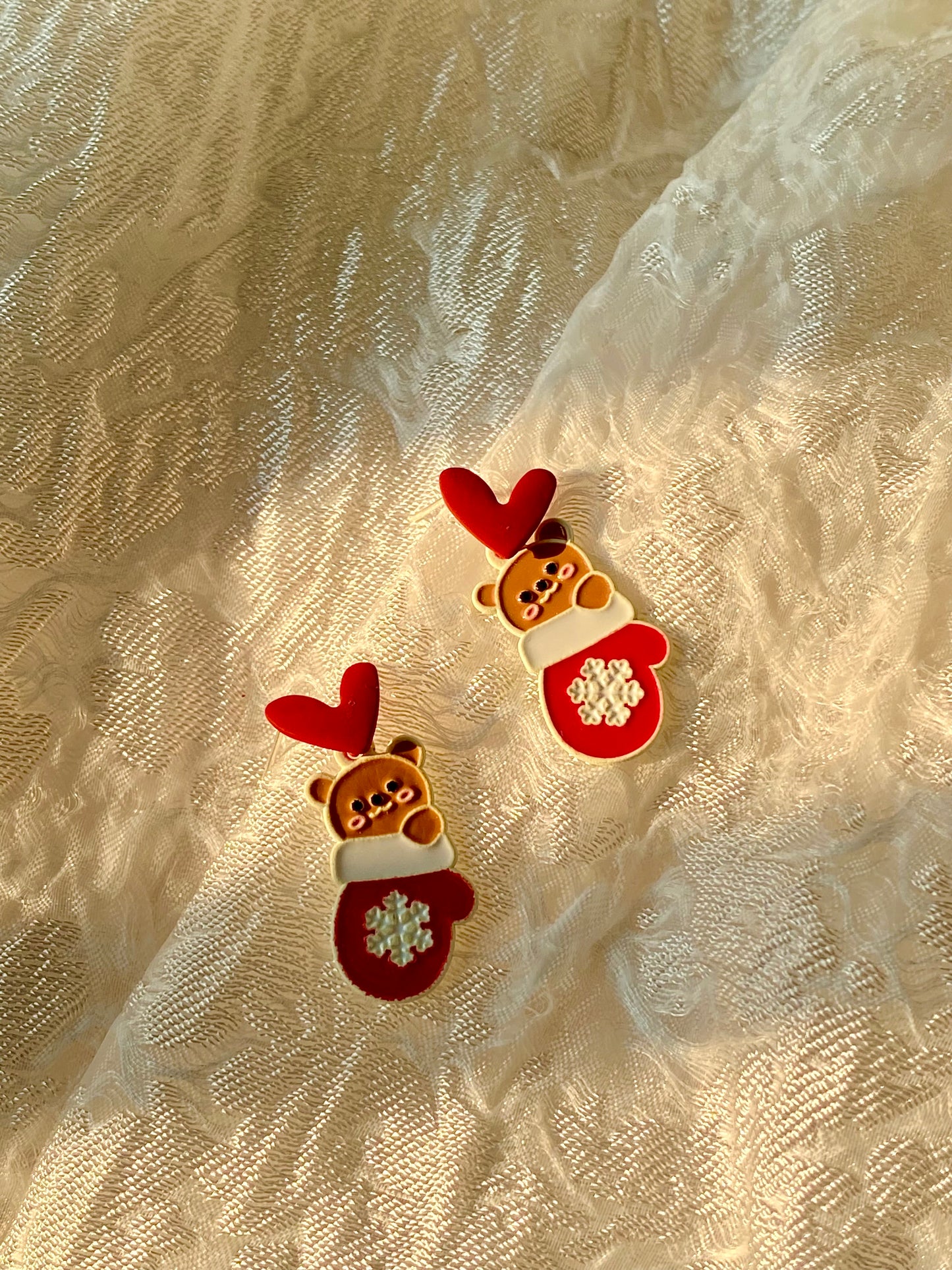 s925 Silver Pin new Christmas earrings
