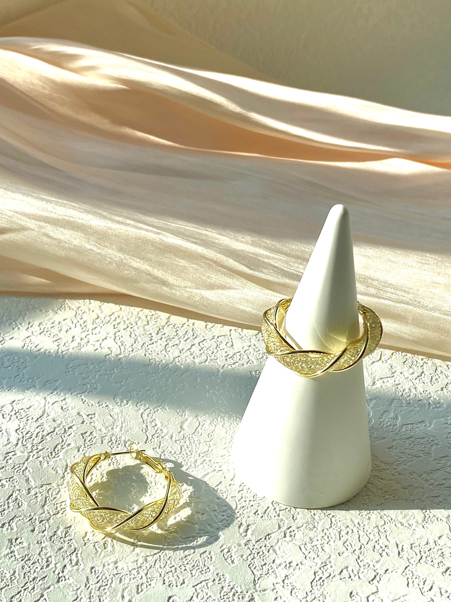 Tiny Helical Hoops Minimalist Earrings